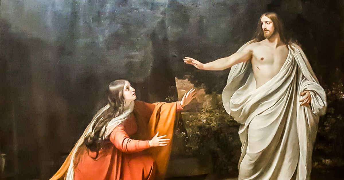 Painting of Christ appearing to Mary Magdalene after the Resurrection