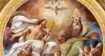 PARMA, ITALY - APRIL 16, 2018: The ceiling freso of The Holy Trinity in church Chiesa di Santa Croce by Giovanni Maria Conti della Camera (1614 - 1670).